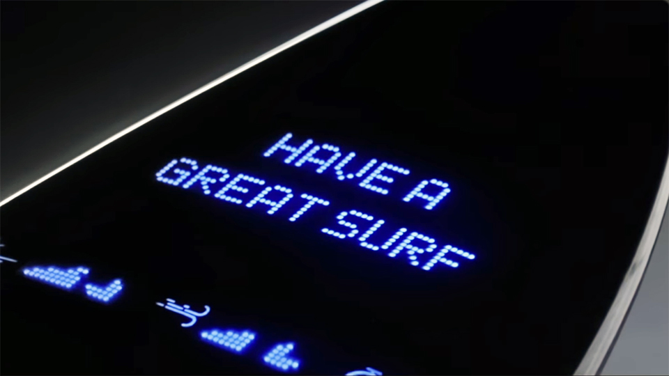 Galaxy surfboard LED Matrix  Display